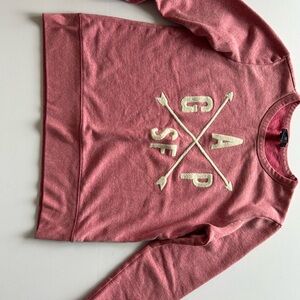 GAP Pink Chenille Arrow Pullover